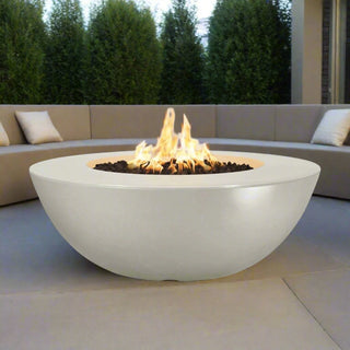 Sedona Wide Ledge Round Fire Pit - Concrete (GFRC) - Modofire