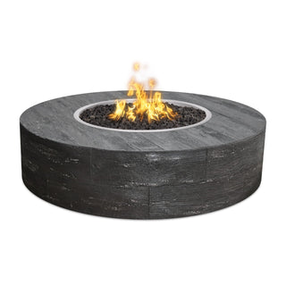 Sequoia Round Fire Pit - Wood Grain Concrete - Modofire