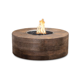 Sequoia Round Fire Pit - Wood Grain Concrete - Modofire