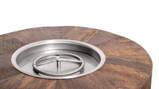 Sequoia Round Fire Pit - Wood Grain Concrete - Modofire