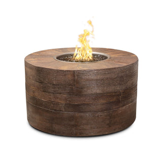 Sequoia Round Fire Pit - Wood Grain Concrete - Modofire