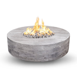 Sequoia Round Fire Pit - Wood Grain Concrete - Modofire