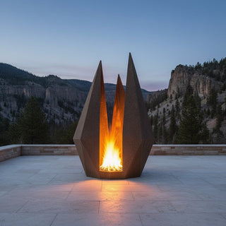 Spire Kindle Metal Fire Sculpture - Modofire