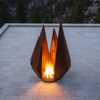 Spire Kindle Metal Fire Sculpture - Modofire