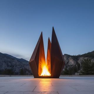 Spire Kindle Metal Fire Sculpture - Modofire