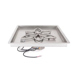 Square Drop - in Pan & Lotus Stainless Steel Burner - Modofire