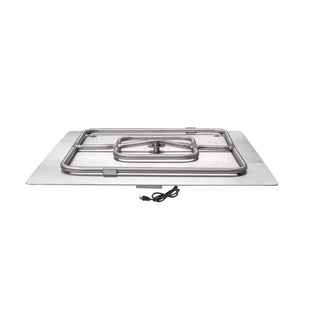 Square Flat Pan & Square Stainless Steel Burner - Modofire