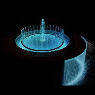 Square Round Insert Water Fountain & Spillways - Modofire