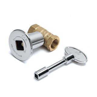 Straight Gas Key Valve Kit for Fire Pit Fireplace with Flange and 3 Inches Key - Modofire