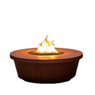 Tempe Fire Round Fire Pit Table - Corten Steel - Modofire