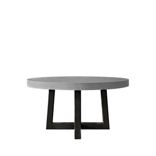 Torre Round Dining Table - Concrete with Steel Base - Modofire