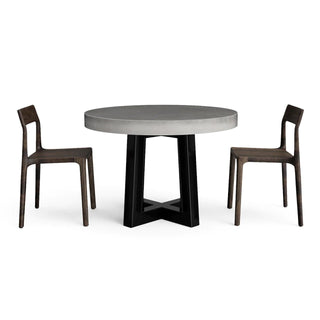 Torre Round Dining Table - Concrete with Steel Base - Modofire