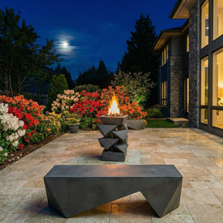 Tristack Fire Pillar Sculpture - Modofire