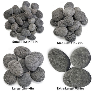 Tumbled Lava Stones Fire Media - Modofire
