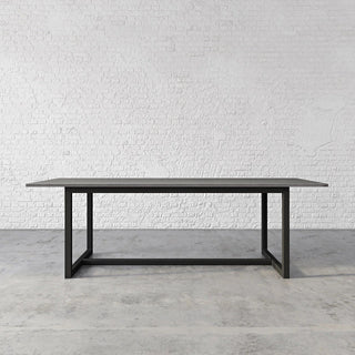 Union Concrete Rectangular Dining Table with Steel Base - Modofire