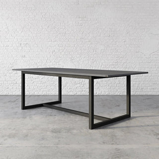 Union Concrete Rectangular Dining Table with Steel Base - Modofire