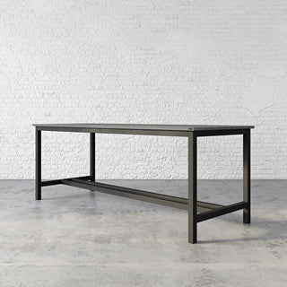 Union Concrete Rectangular Pub Table with Steel Base - Modofire