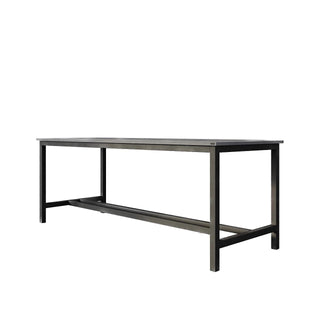 Union Concrete Rectangular Pub Table with Steel Base - Modofire