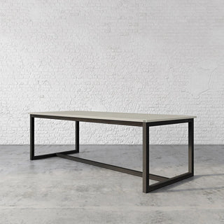 Union Concrete Rectangular Table with Steel Base - Modofire