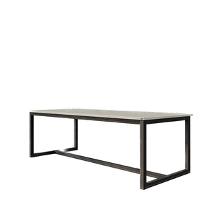 Union Concrete Rectangular Table with Steel Base - Modofire