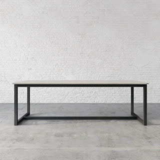 Union Concrete Rectangular Table with Steel Base - Modofire