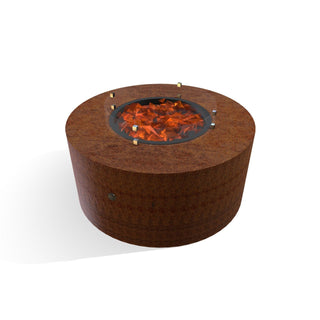 Unity Round Fire Table - Corten Steel - Modofire