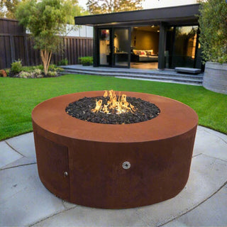 Unity Round Fire Table - Corten Steel - Modofire