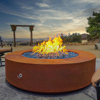 Unity Round Fire Table - Corten Steel - Modofire