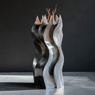 Wave Pillar Fire Sculpture - modofire🔥