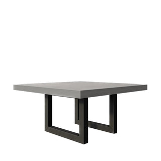 Zen Concrete Square Dining Table with Steel Base - Modofire