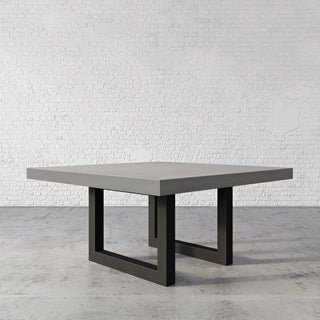 Zen Concrete Square Dining Table with Steel Base - Modofire