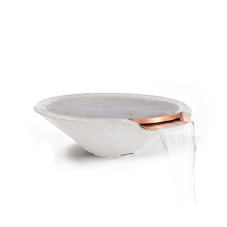 Conic Water Spillway Bowl - Cast Stone Natural Finish
