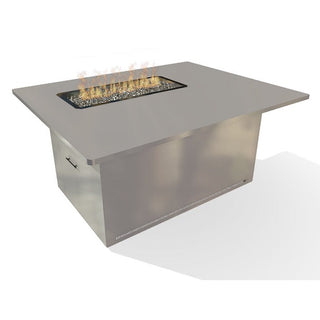 Lineo Fire Dining Table - Corner - Aluminum