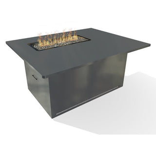 Lineo Fire Dining Table - Corner - Aluminum
