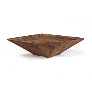 Prism Planter / Water Bowl - Cast Stone Natural Finish