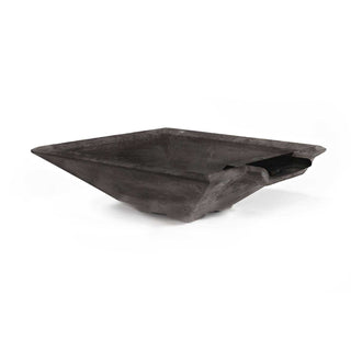 Prism Fire & Water Spillway Bowl - Cast Stone Natural Finish