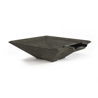 Prism Water Spillway Bowl - Cast Stone Natural Finish