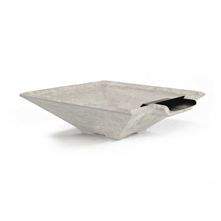 Prism Water Spillway Bowl - Cast Stone Natural Finish